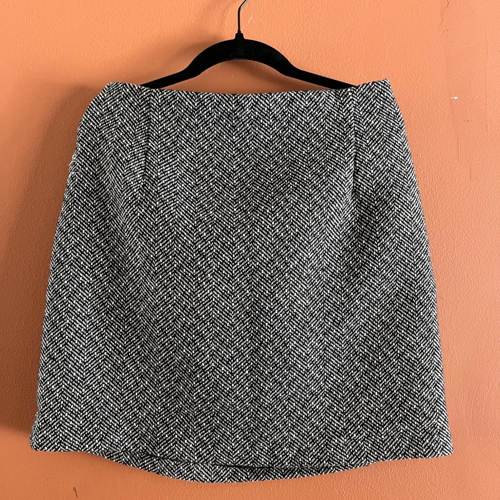 H&M Black and White Mini Skirt